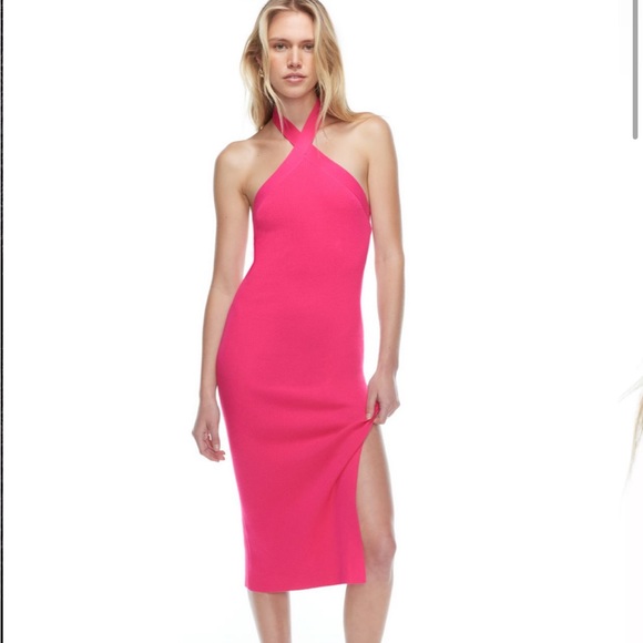 Aritizia Cayenne Halter Dress in Black - Picture 4 of 9